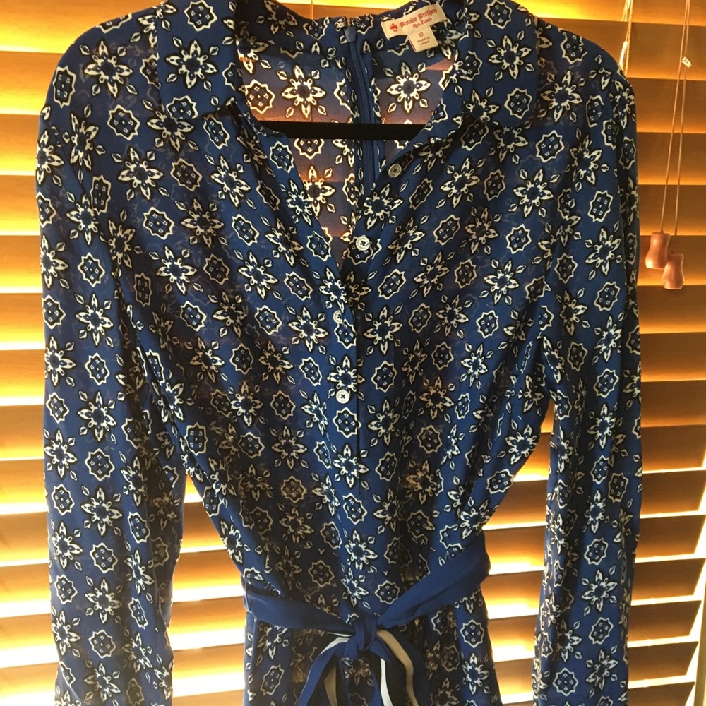 Brooks Brothers Red Fleece Shirt Dress